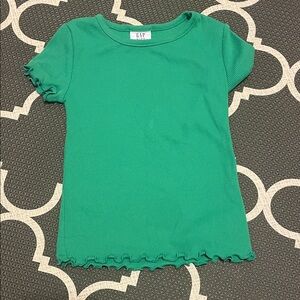 GAP Kids Vibrant Green Ruffle Sleeve Tee
